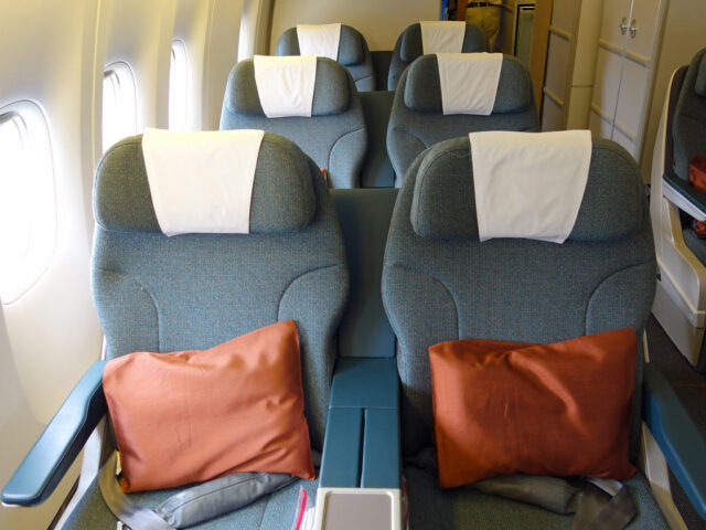 Cathay Pacific Flight CX602 Malé to Hong Kong Business Class